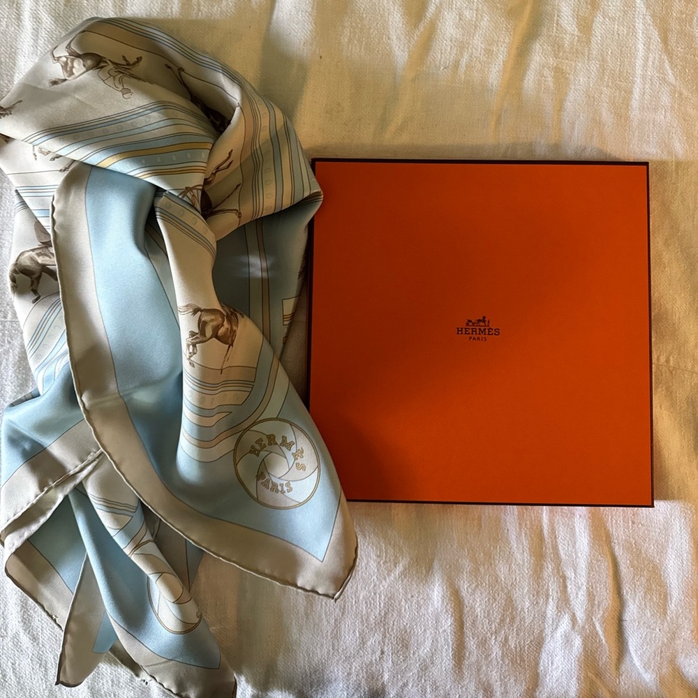 Hermes Paris silk scarf